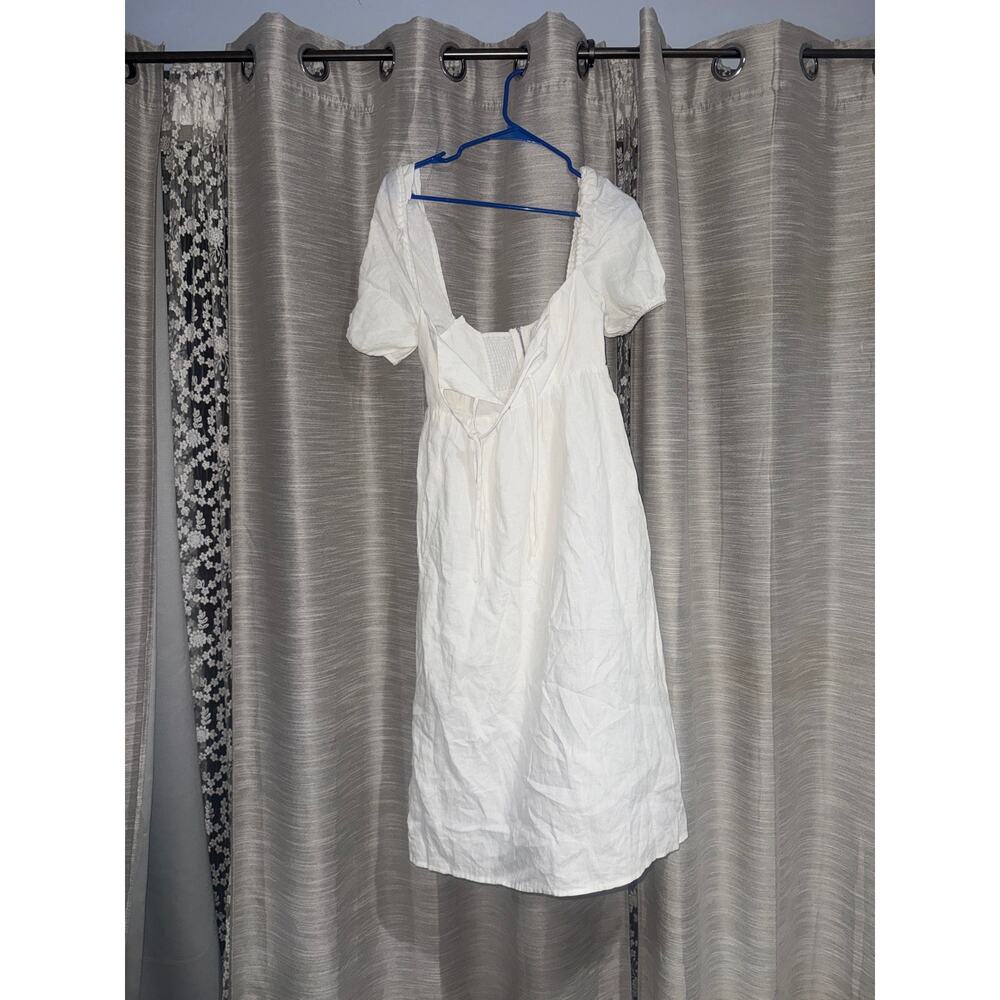 Wilfred Aritzia white midi dress size 2
